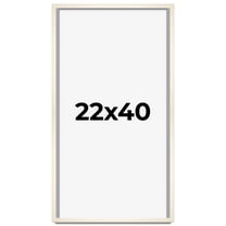 22x40 Frame White Wheat Solid Wood Picture Frame | Moulding Width 0.75 Inches | Interior Depth 0.5
