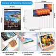 thumbnail image 6 of Acrylic Painting Set, Shuttle Art 59 Pack Professional Painting Supplies with Wood Tabletop Easel, 30 Colors Acrylic Paint, Canvas, Brushes, Palette, Complete Painting Kit for Kids, Adults, Artists, 6 of 8