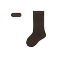 thumbnail image 4 of Virmaxy Solid Color Mid Calf Socks Soft Breathable Loose Non Constricting Cuff Ribbed Knit Design for All Season and Casual Wear, for 3-8 Years, 4 of 7