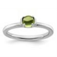 thumbnail image 2 of Auriga Fine Jewelry 925 Sterling Silver Polished Peridot Ring for Women Size 8, 2 of 6