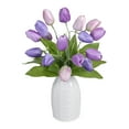 thumbnail image 2 of 17.5-inch Artificial Silk Purple & Pink Tulip Mixed Spring Bush, for Indoor Use, by Mainstays, 2 of 5