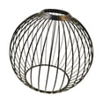 thumbnail image 4 of Pantalla de lámpara de hierro, cubierta de bombilla, decoración del hogar, accesorio de iluminación colgante industrial Negro 148x13cm, 4 of 9