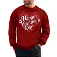 thumbnail image 2 of Runfenguu Men'S Summer Top T Shirts For Men Men'S Valentine'S Day Printed Casual Long Sleeved Round Neck Base Hoodie Mens Oversized T Shirt, 2 of 6