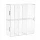 thumbnail image 1 of 2x Acrílico Multi-capa Pantalla de rack Acrílico Vertical Polvo a prueba de polvo 6-compartimento Contenedor de soporte para modelo de juguete Hugo estante de exhibición, 1 of 10