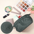 thumbnail image 4 of 1 Pc Women Durable Makeup Bag for Business Travel Vacation Wedding Gym Gray Nylon, 4 of 6
