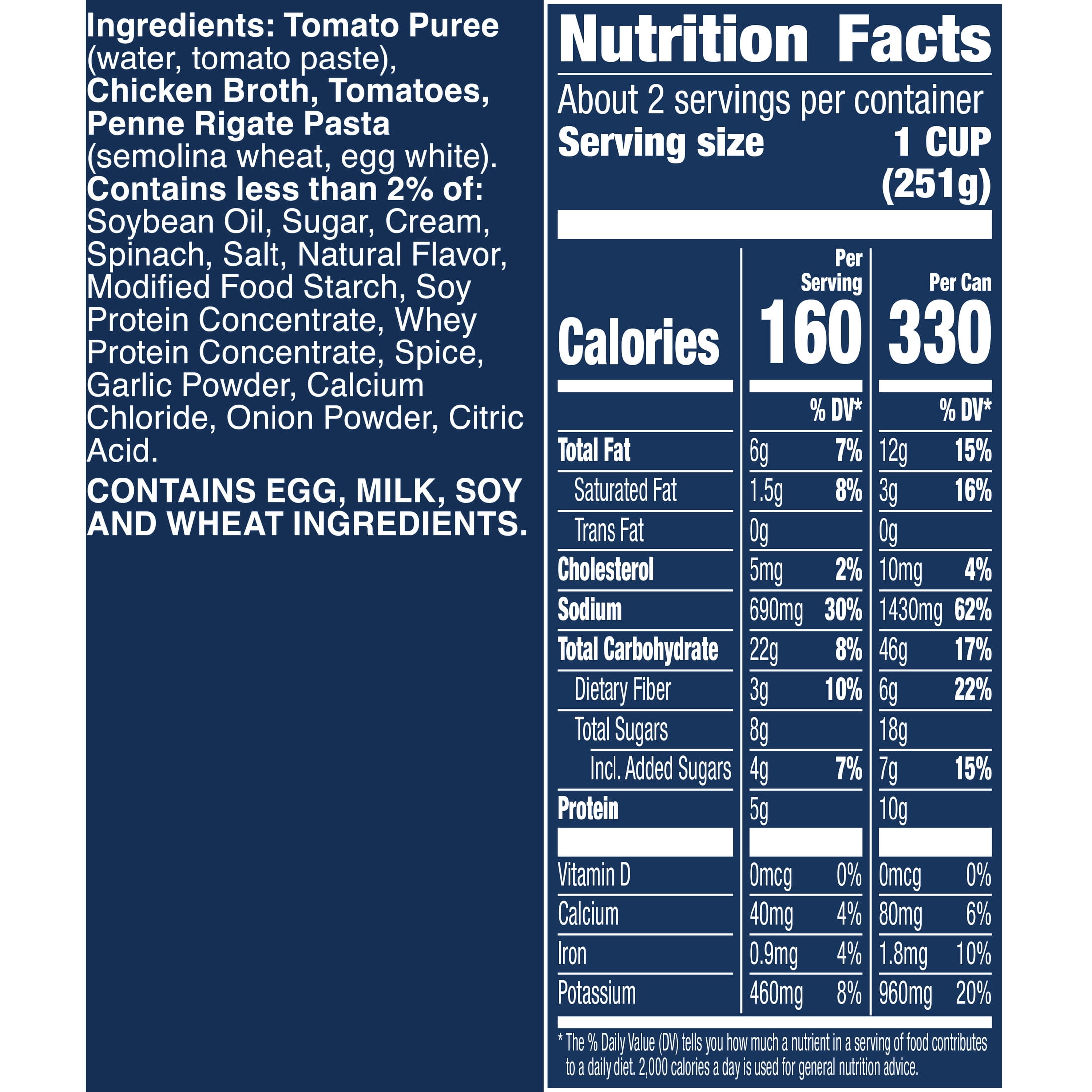 (5 pack) Progresso Traditional, Creamy Tomato with Penne Canned Soup, 18.5 oz