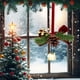 thumbnail image 1 of xihome Adorno colgante de campanilla de viento con lazo navideño de franela afelpada para decorar el rbol de Navidad y fiestas., 1 of 6