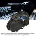 thumbnail image 3 of Noise Reduction Earmuffs, Hearing Protection with Built in Directional Microphone and Soft Padding Compact Folding Design for Sports Events Woodworking, 3 of 7