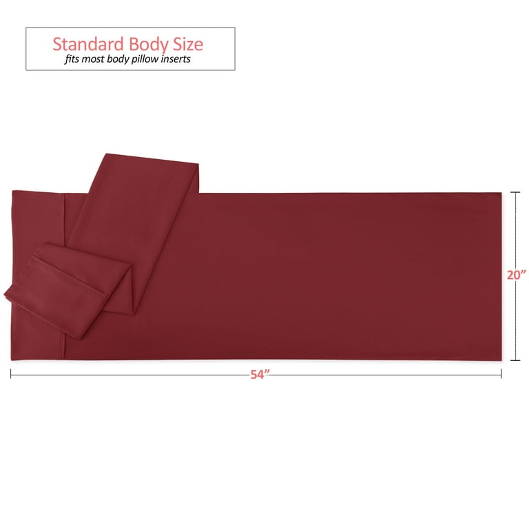 Size of body sales pillowcase