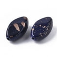 thumbnail image 2 of 20 pc Spray Painted & Drawbench Acrylic Beads Oval Prussian Blue 23x13x10mm Hole: 2mm, 2 of 2