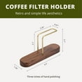 thumbnail image 3 of RUseeN Cone Coffee Filter Holder Storage, Walnut Coffee Filter Container for Coffee Bar/Home/Office, Compatible with #1/#2/V60 Coffee Filter,1PCS, 3 of 7