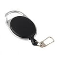 thumbnail image 2 of SagaSave 2 Pack Retractable Keychain Carabiner Reel Belt Clip ID Badges Holder Black, 2 of 6