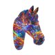 thumbnail image 4 of Escultura de pared con cabeza de caballo, adorno de pared moderno, estatua decorativa, arte de pared, decoración Estilo B, 4 of 9