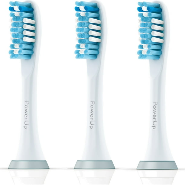 Philips Sonicare PowerUp replacement toothbrush heads, HX3023/64, 3pk