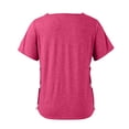 thumbnail image 4 of longantii Post Shoulder Surgery Shirts for Women Chemo Dialysis Port with 2 Shoulder Half Zippers After Rotator Cuff Tops Hot Pink M, 4 of 9
