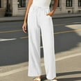 thumbnail image 2 of Women's Casual Pants Lightweight Relaxed Fit Trousers With Ties For Everyday Wear And Summer Outings, 2 of 5