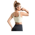 thumbnail image 4 of DHFJKG Sports Camisole Women Summer Cropped Tank Top Sports Workout Color Block Sleeveless Shirts Fitted Stretchy Yoga Gym Running Comfortable Tops, 4 of 5