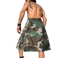 thumbnail image 3 of Men's Kilt Camo Scottish Utility Kilt, 25" Pleated Tactical Kilt, Irish Highland Hybrid Kilts with Pockets, 3 of 5