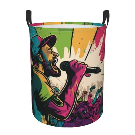 

Hip Hop Graffiti Rock Dirty laundry bag durable waterproof S