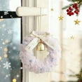 thumbnail image 5 of Yhmxh Christmas Hanging Ornaments Gold Bells, Christmas Tree Decoration with Red Bow, Small Plush Wreath Xmas Winter Party Hanging Decorations for Kitchen Cabinets, Window, Christmas Wreath Decor, 5 of 7
