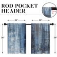 thumbnail image 2 of Farmhouse Kitchen Curtains Blue Abstract Window Curtains Short Tier Curtains Over Sink, Modern Art Painting Decor Rod Pocket Window Drapes Set of 2 (26x36 Inch), 2 of 6