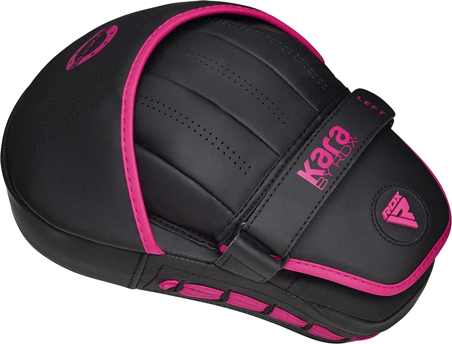 RDX Boxing Pads and Gloves Set, Maya Hide Leather KARA Hook and Jab Curved Focus Mitts with Punching Gloves for MMA, Muay Thai, Kickboxing Coaching, Martial Arts.