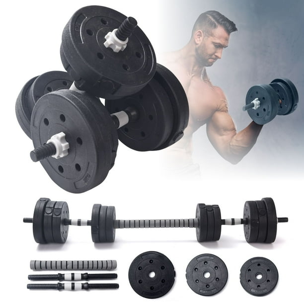 Pesas Rosas FIT FITNESS Juego De Mancuernas Con Barra De