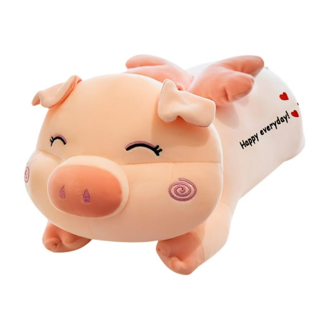 Lipstore Jouet Cochon de Collection Mignon Poupée Cochon Douce pour Famille Adolescents Enfants 80cm