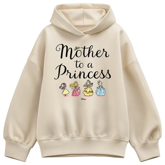 Disney Princess - Mother to a Princess - Women's Oversized Fleece Hoodie Sweatshirt