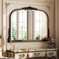 thumbnail image 4 of BEAUTYPEAK 44"x 32" Arched Vanity Mirror Vintage Decor Mirror Wall Mounted, Antique Bronze, 4 of 8