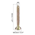 thumbnail image 2 of Unique Bargains M5 x 40mm Phillips Flat Head Carbon Steel Color Zinc Plated Wood Screws 100 Pack, 2 of 5