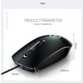 thumbnail image 2 of Professional G9 Office Gaming Mouse Ultra Slim Silent Mini Ergonomic Design Usb Wired Mouse Pc Laptops Notebook Accessories White, 2 of 4
