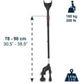thumbnail image 3 of KMINA - Crutches for Adults with 4 Legs, Stable Base, Parkinson - Made in Europe, 3 of 8