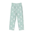 thumbnail image 6 of Uemuo Playing Rabbit Pattern Men's Wide Leg Palazzo Lounge Pants with Pockets Light Weight Loose Comfy Casual Pajama Pants-Large, 6 of 9