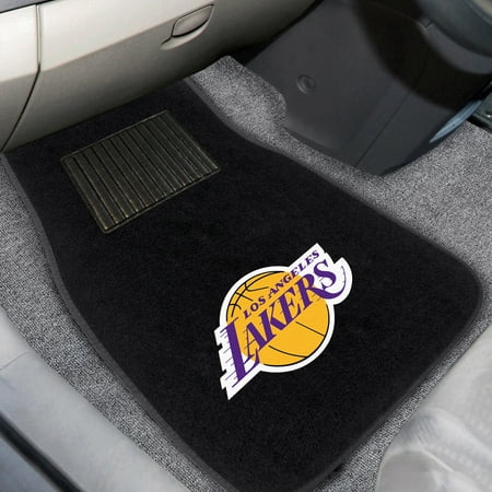 - Los Angeles Lakers 2-Piece Embroidered Car Mat Set - No Size