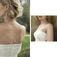 thumbnail image 4 of Back Necklace Fashion Back Drop Pearl Backdrop Necklace Body Chain for Wedding, 4 of 4