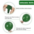 thumbnail image 3 of Set de globos RUBFAC de látex verde oscuro, 129 unidades, para decoración de fiestas, 3 of 7