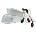 thumbnail image 2 of 2X Car Side Reflection Warning Turn Signal Light Lamp Front Turn Signals Light for 2014-2017 White, 2 of 5