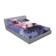 thumbnail image 2 of Ambesonne Scenery Fitted Sheet & Pillow Sham Set, Winter Valley, Queen, Multicolor, 2 of 2