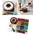 thumbnail image 4 of Kit de sellos de cera con velas de té Kit de sellos de cera Kit de cuentas de cera para sellar D, 4 of 8