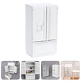 thumbnail image 2 of BRIGHTFUFU 1 refrigerador miniatura de madera de doble puerta, escala 1/12, 2 of 7