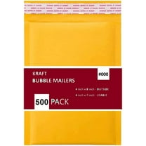 #000 500 PC 4x8 Inches 500 Pack Kraft Bubble Mailers Yellow Shipping Padded Envelopes Self Seal Waterproof Cushion Envelopes