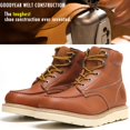 thumbnail image 2 of HANDMEN Men's 6" Soft Toe Slip Resistant Anti-puncture Lightweight EH Work Boots, VB302, 9.5, 2 of 6