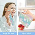 thumbnail image 7 of Coolnut Rainbow Color Unicorn Cloud Washcloths Towels, Highly Absorbent and Soft Cotton Face Cloths, 4 Pack Quick Dry Wash Cloths - 12 X 12 Inches Washcloth Gift, 7 of 7