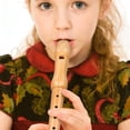 thumbnail image 4 of AURARMLET 1Set Plastic Play Flute Wood Khaki Music Production Practice Sessions, 4 of 7