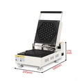 thumbnail image 2 of INTBUYING Electric Honeycomb Waffle Maker Machine Non-Stick Coating 110V, 2 of 5