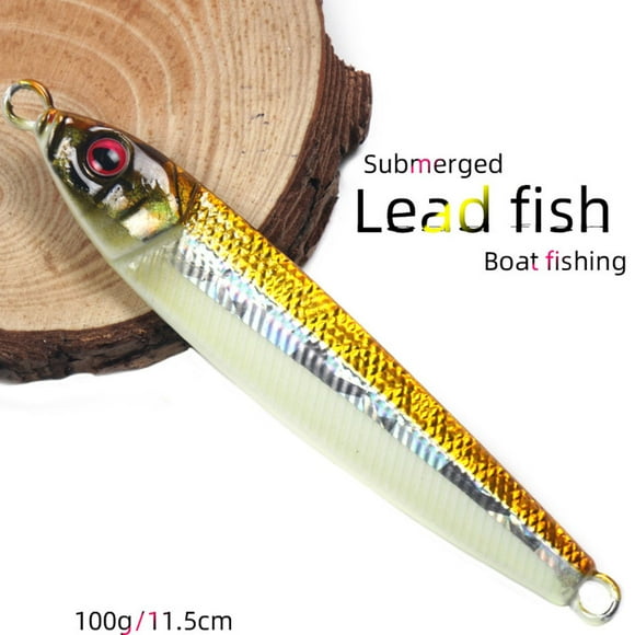 DPTALR Ensemble Lumineux Micro Appât en Métal Crankbait Leurre de Pêche Leurres Lents