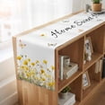 thumbnail image 6 of Table Runners 70 Inches Long Dress Scarves, Spring Yellow Floral Farmhouse Coffee/Dining/Kitchen Table Decor, Holiday Table Runner, Farmhouse Country Flower Butterflies 13x70 Inch, 6 of 9