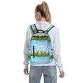 thumbnail image 7 of Fuzoiu Happy Easter Print Lightweight Daypack,Weekender Bag for Men and Women, Travel Backpack with Padded Straps for School, Travel & Work, 7 of 7