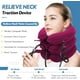 thumbnail image 2 of Dispositivo de tracción cervical para aliviar el dolor de cuello. Collarín inflable ajustable y aparato de tracción cervical. Dispositivo de descompresión cervical para uso doméstico (rojo)., 2 of 7